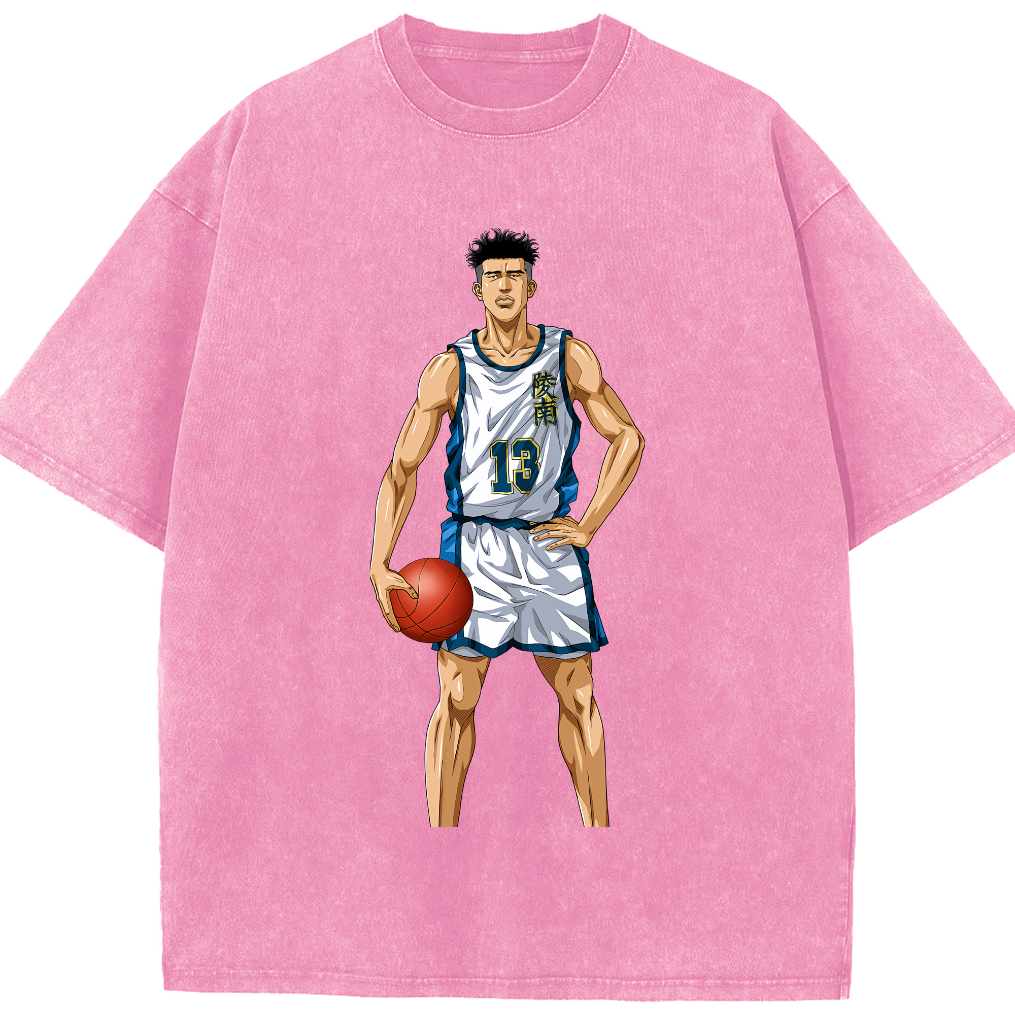 （画像用） SLAM DUNK／スラムダンク 綿100% ヴィンテージ風 半袖Tシャツ（フロントプリント）